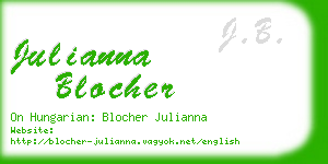 julianna blocher business card